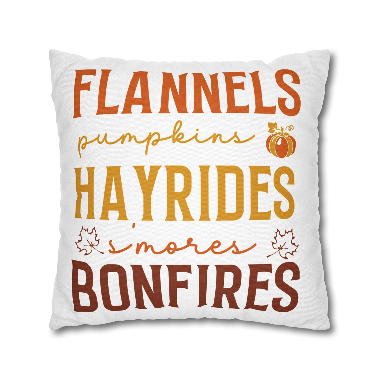 Double Sided Fall/Halloween Decorative Pillowcase
