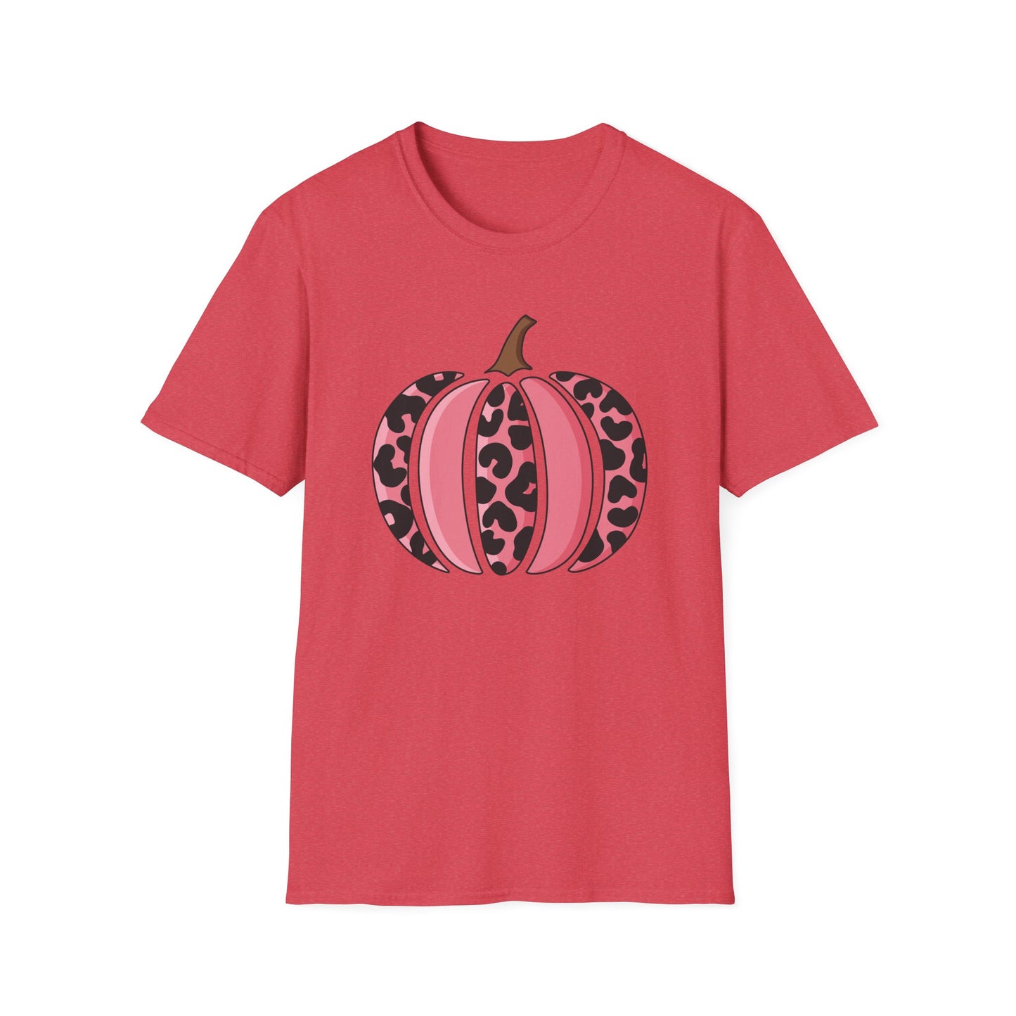 Pink Leopard Print Pumpkin T-Shirt