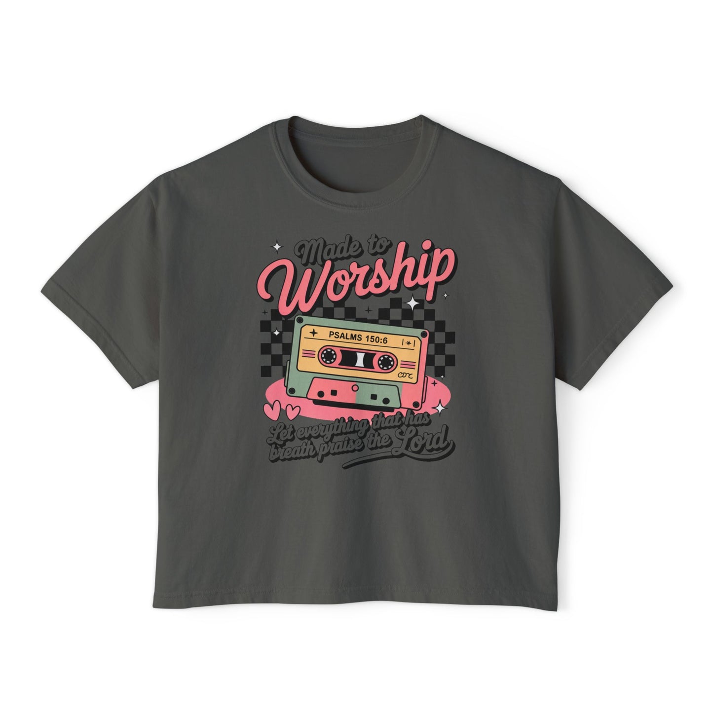 Retro Made to Worship Women's Boxy Tee