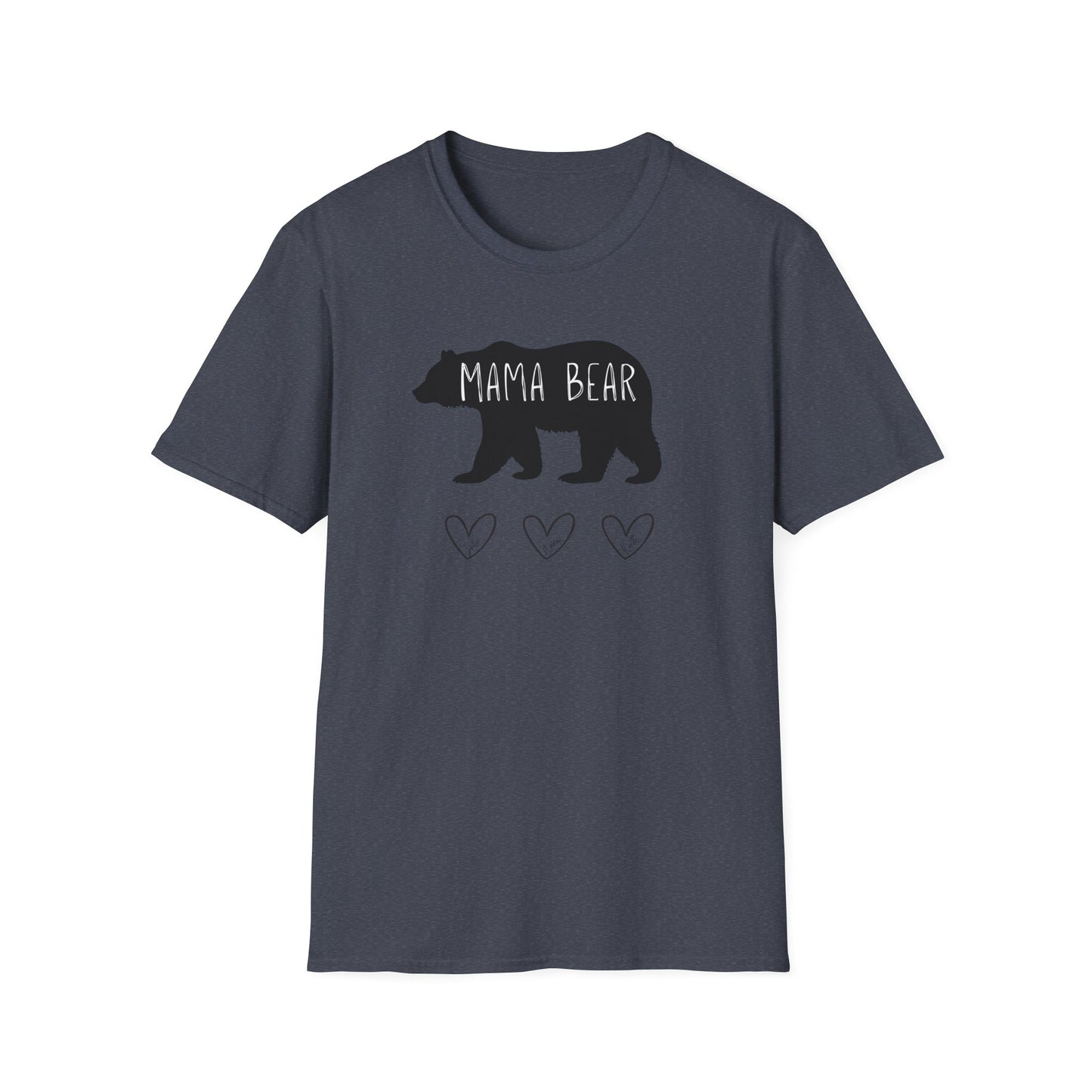 Personalized "Mama" Bear Unisex Softstyle T-Shirt
