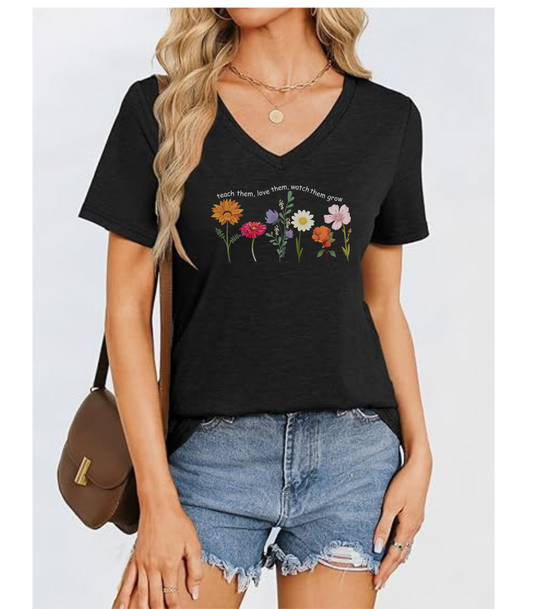 Watch them Grow V-Neck T-Shirt
