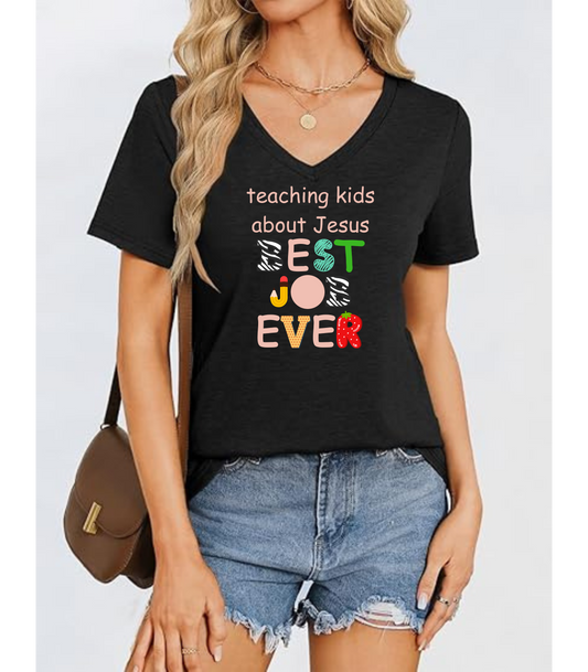 Best Job Ever V-Neck T-Shirt