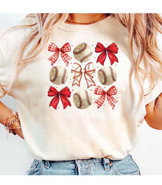 Baseball T-Shirt with Ribbons