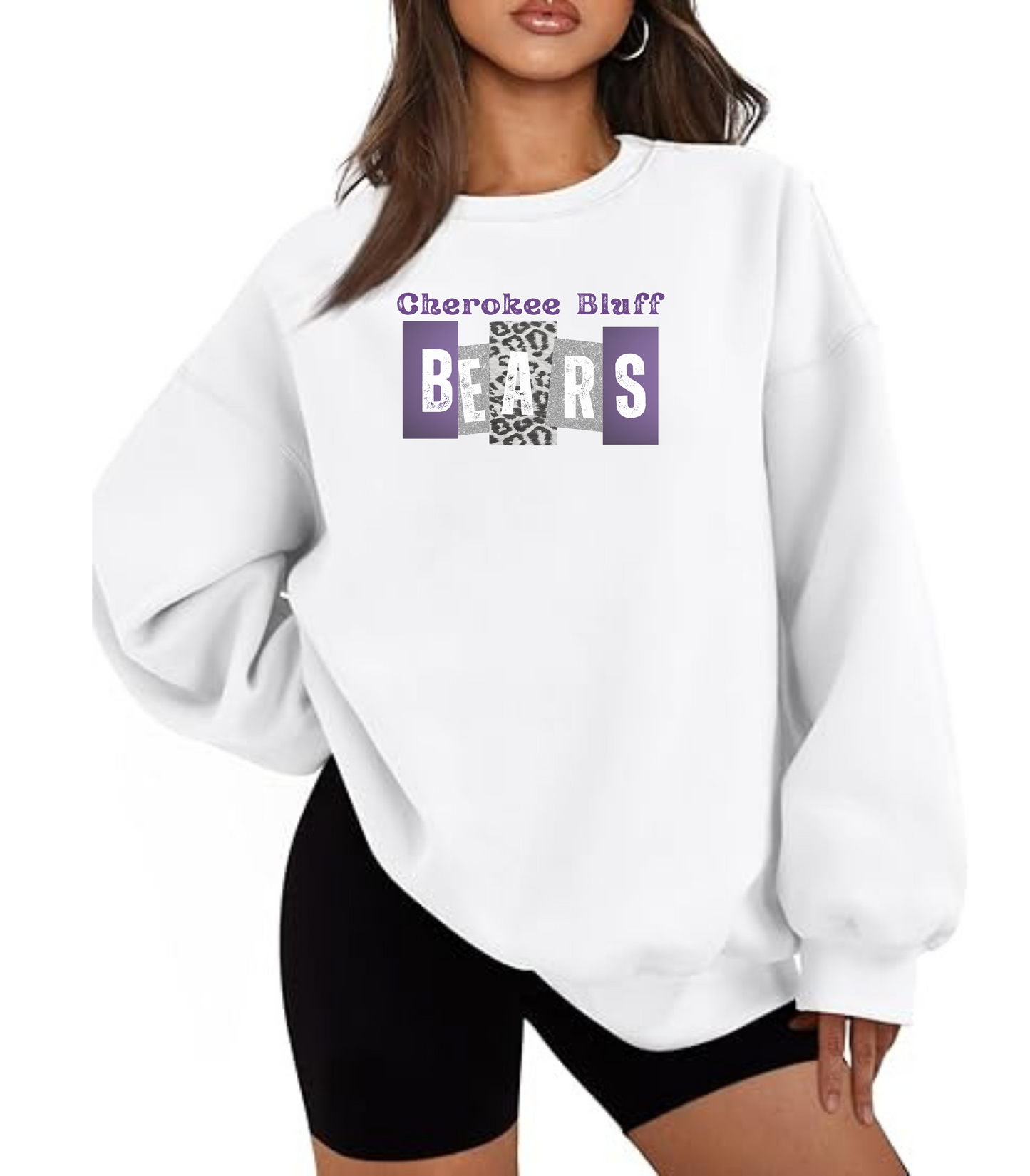 CB Bears Block Letters Crewneck Sweatshirt