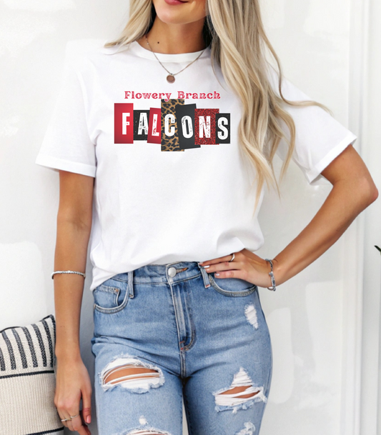 FB Falcons Block Letters T-Shirt