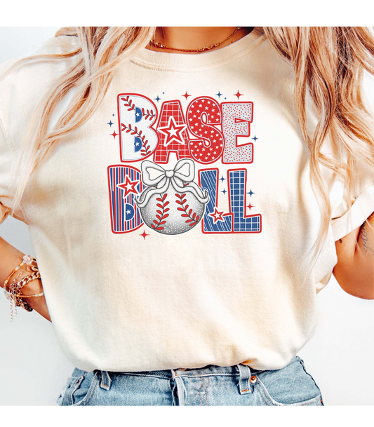 Baseball Bow T-Shirt