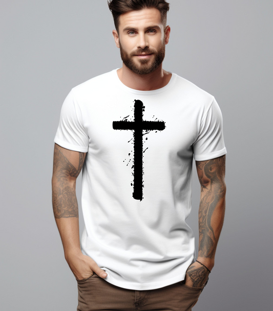 Black Cross Graphic Unisex T-Shirt