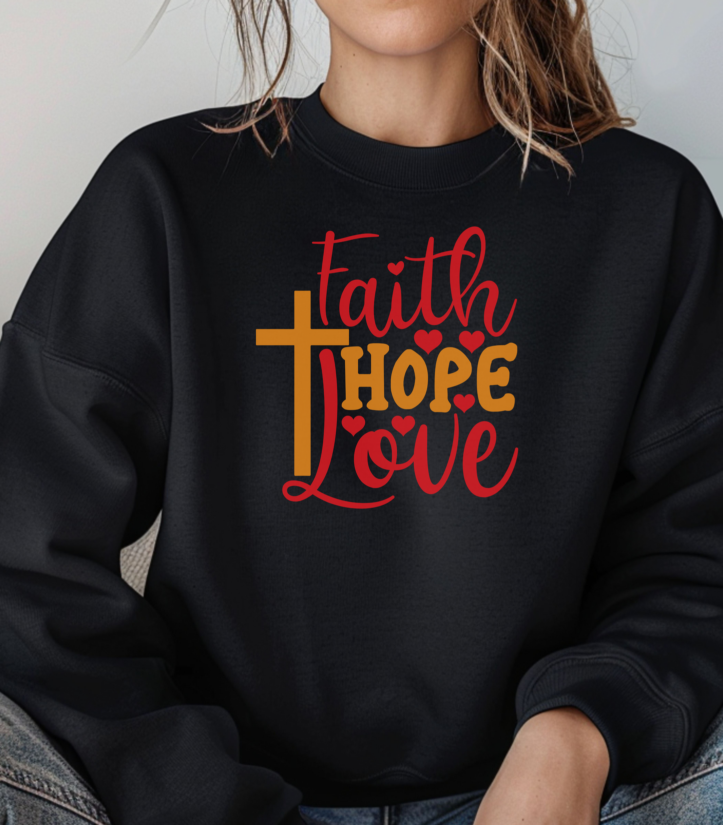 Faith Hope Love Crewneck Sweatshirt