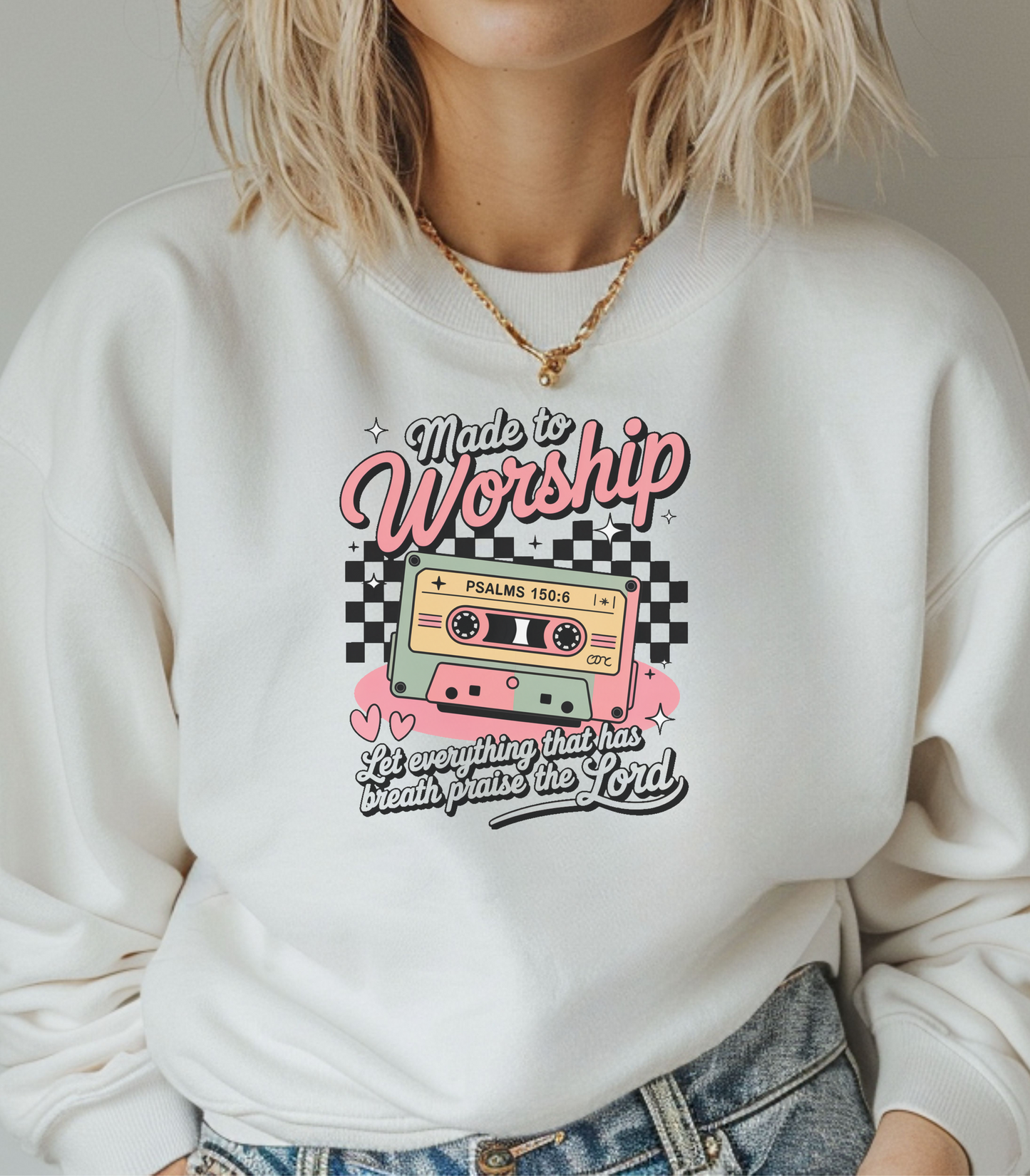 Retro Made to Worship Sweatshirt