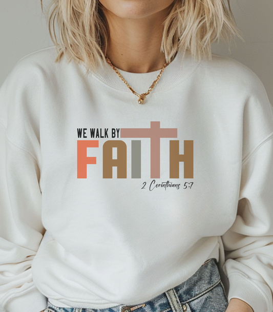 Walk by Faith Unisex Crewneck Sweatshirt