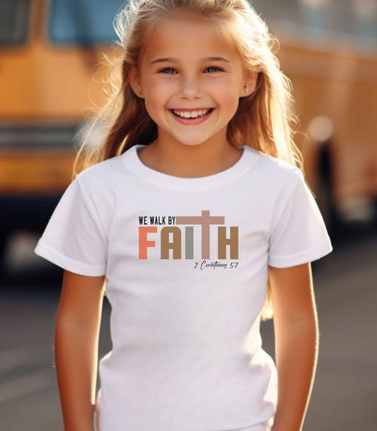 Walk by Faith Kids Tee