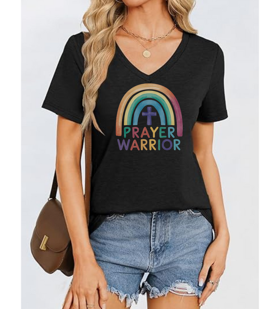 Prayer Warrior V-Neck Tee