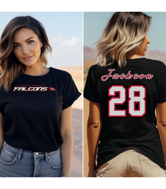 Flowery Branch Personalized Name and Number T-Shirt