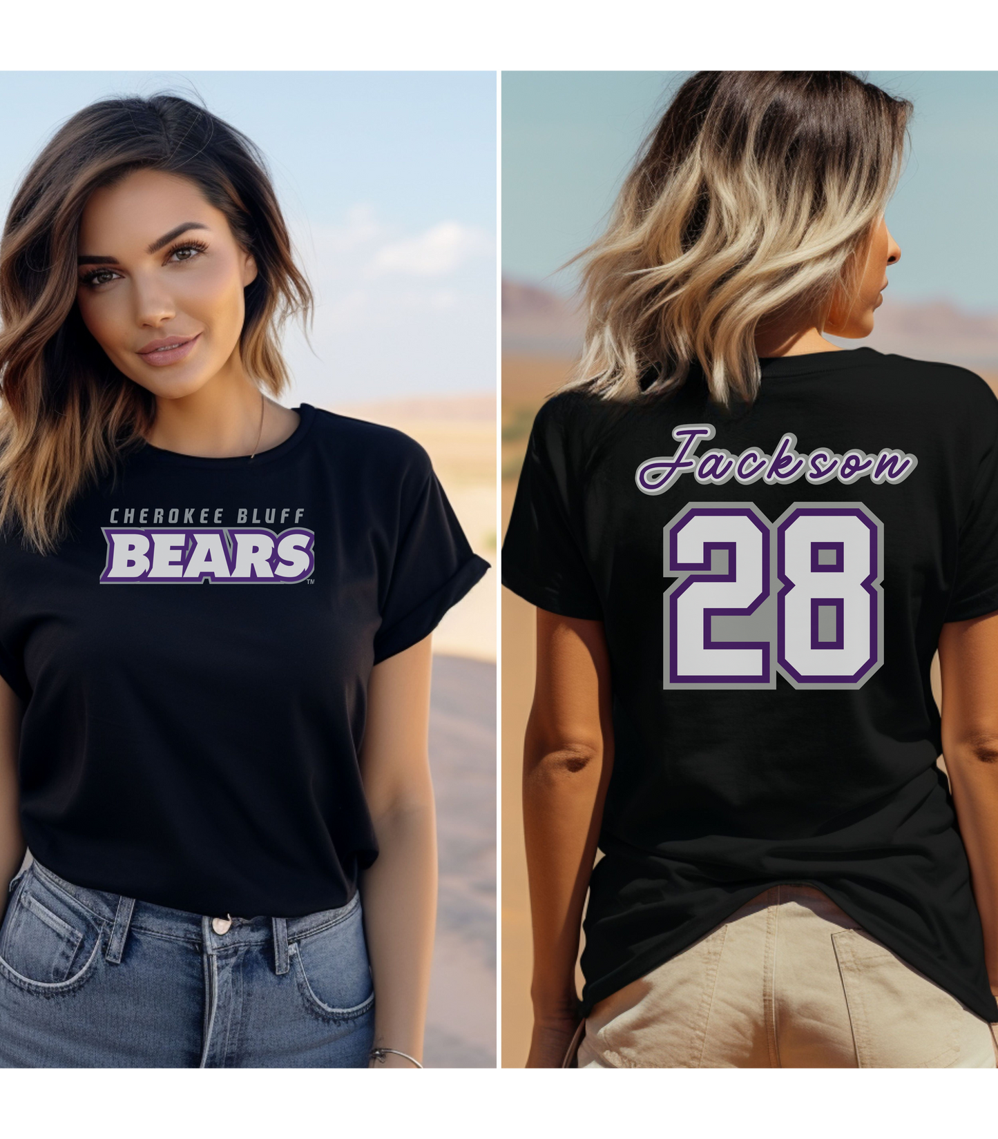 Cherokee Bluff Personalized Name and Number T-Shirt