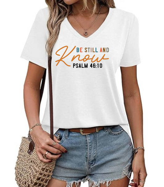 Be Still and Know V-neck