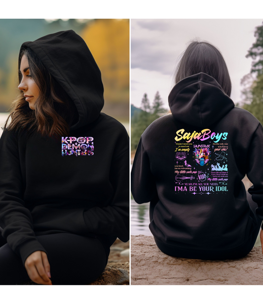 Kpop Demon Hunters Double Sided Hoodie
