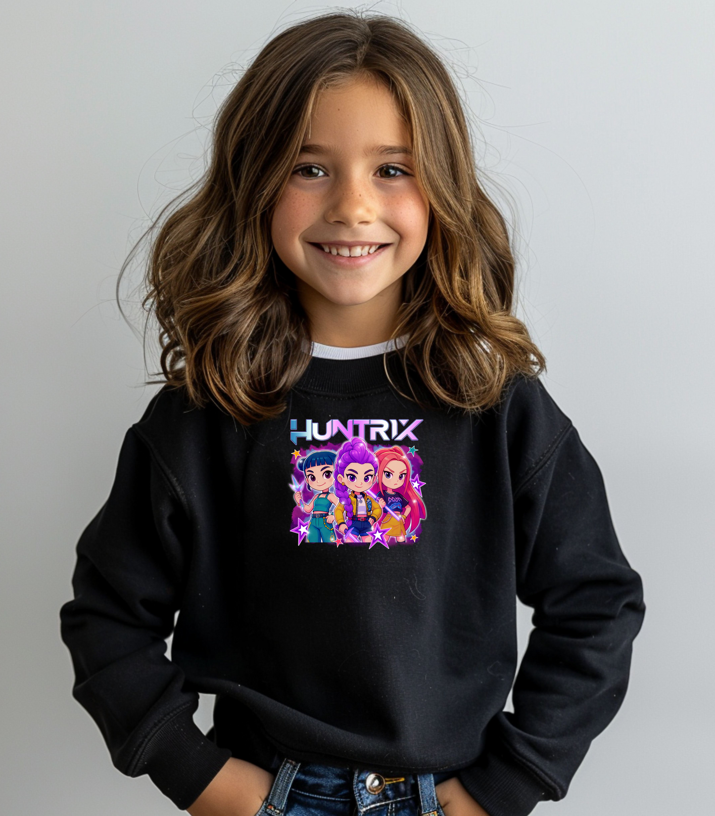 Kpop Huntrix Youth Crewneck Sweatshirt
