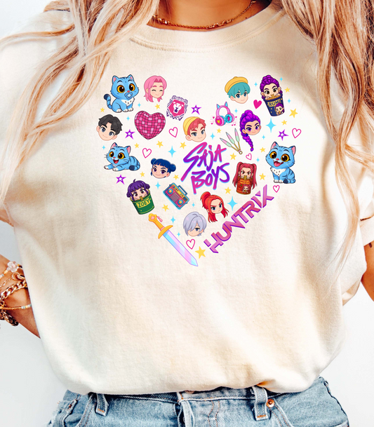 Kpop Character Heart Unisex T-Shirt