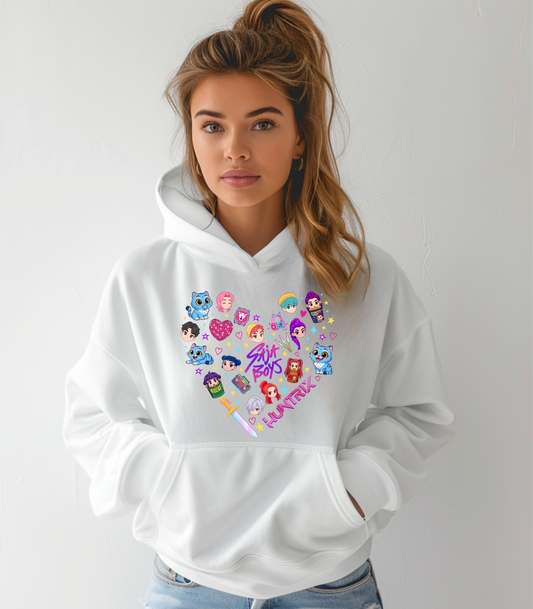 Kpop Character Heart Unisex Hoodie