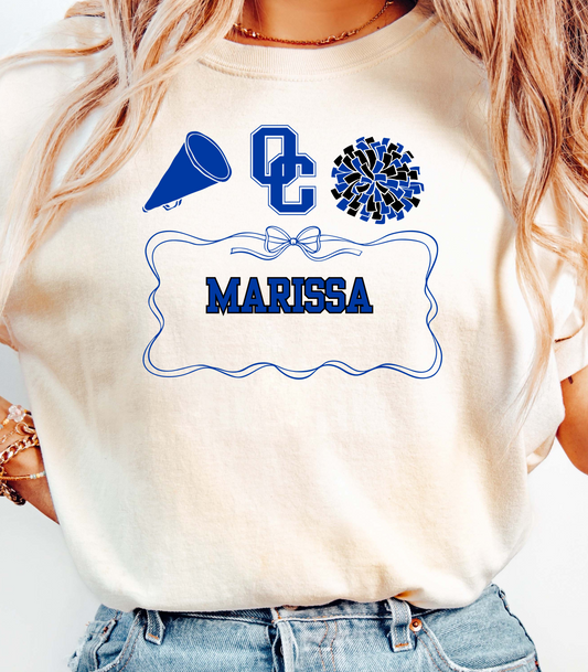 Personalized Oak Creek Cheerleading Unisex T-Shirt