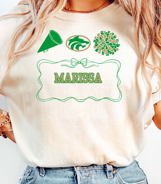 Personalized Buford Cheerleading T-Shirt