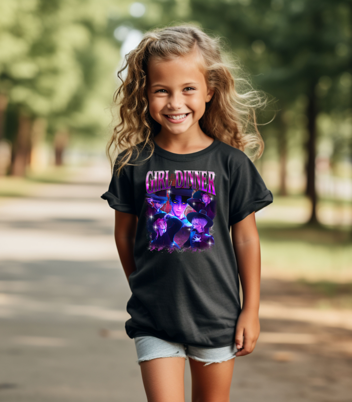 Kids Kpop Girl Dinner Tee