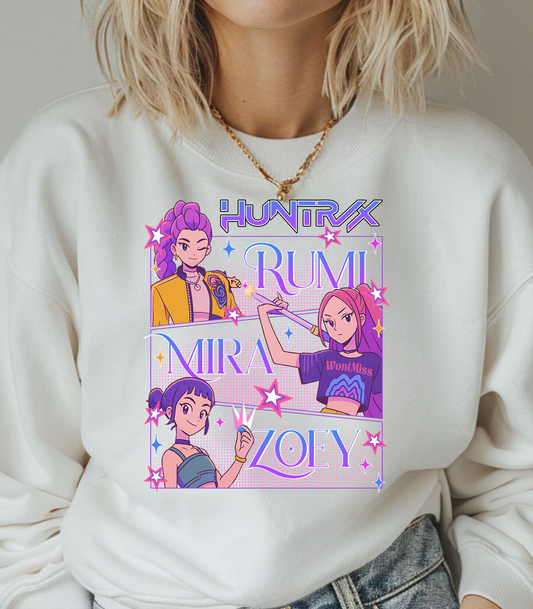 Kpop Huntrix Girls Crewneck Sweatshirt