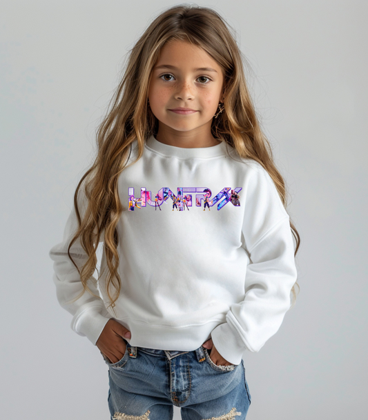 Kpop Huntrix Youth Crewneck Sweatshirt