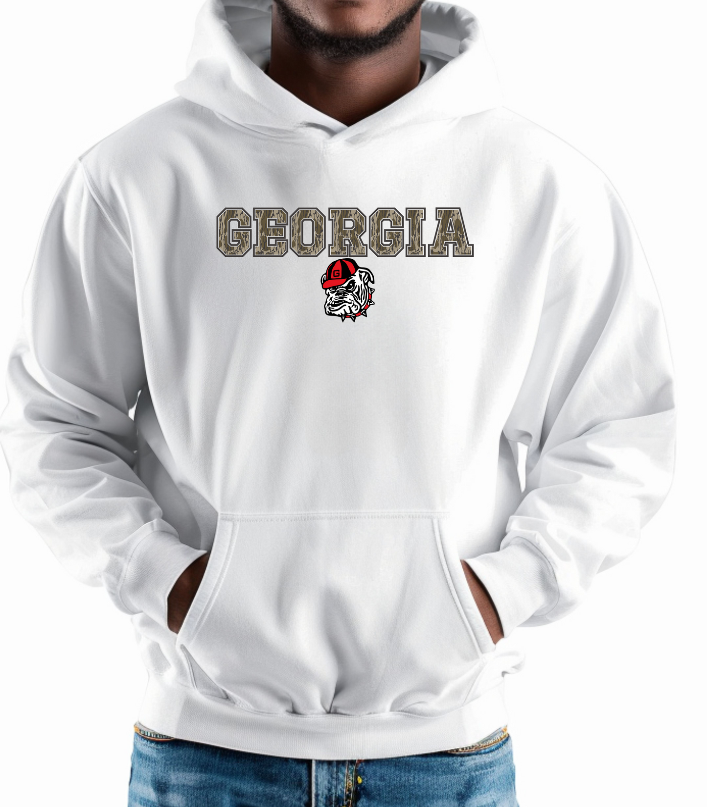 Camo Georgia Dog Hoodie
