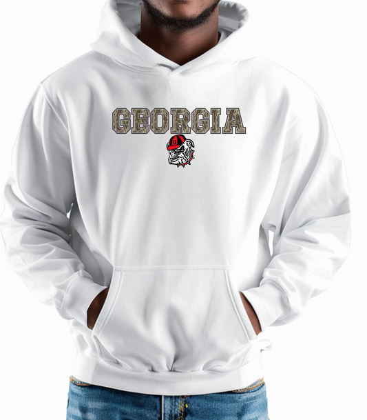 Camo Georgia Dog Hoodie