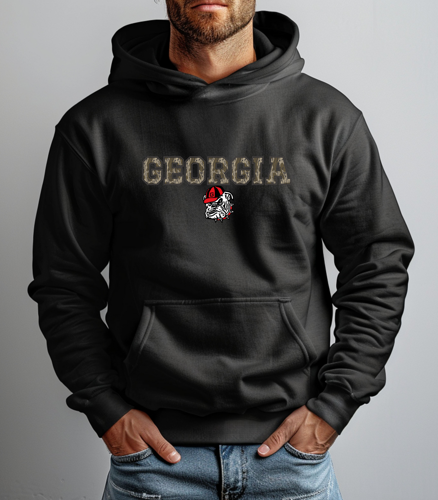 Camo Georgia Dog Hoodie