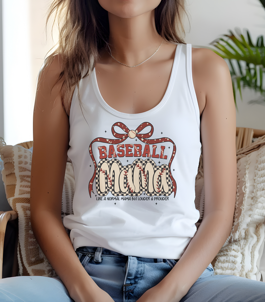 Baseball Mom Racerback Tank