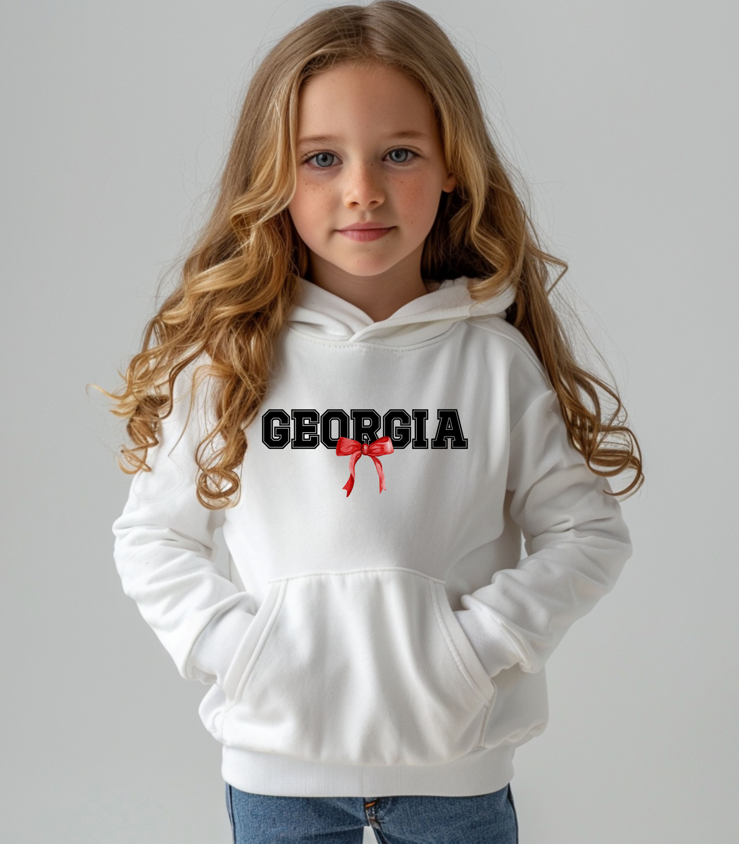 Georgia with bow Youth Hoodie