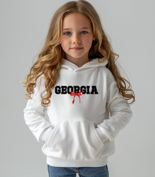 Georgia with bow Youth Hoodie