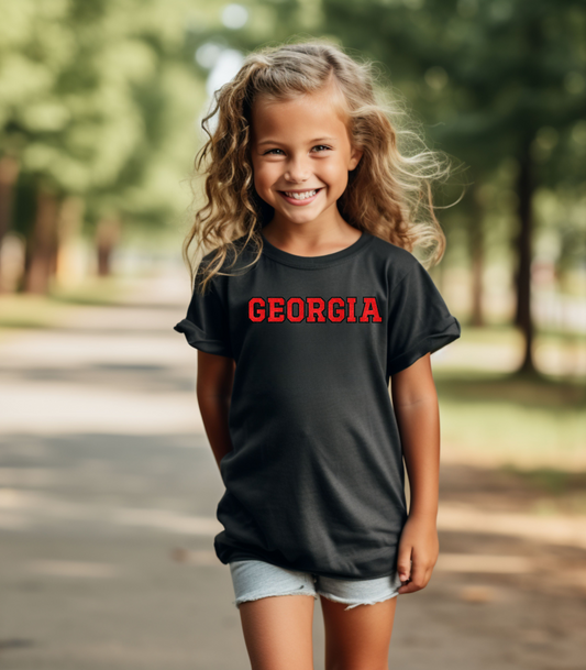 Glittery Georgia Kids Tee
