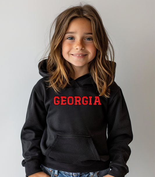 Glittery Georgia Youth Hoodie