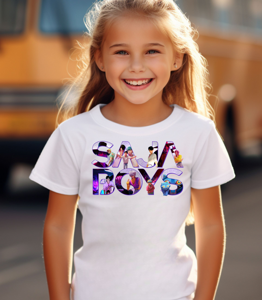 K-Pop Saja Boys Words Kids Tee