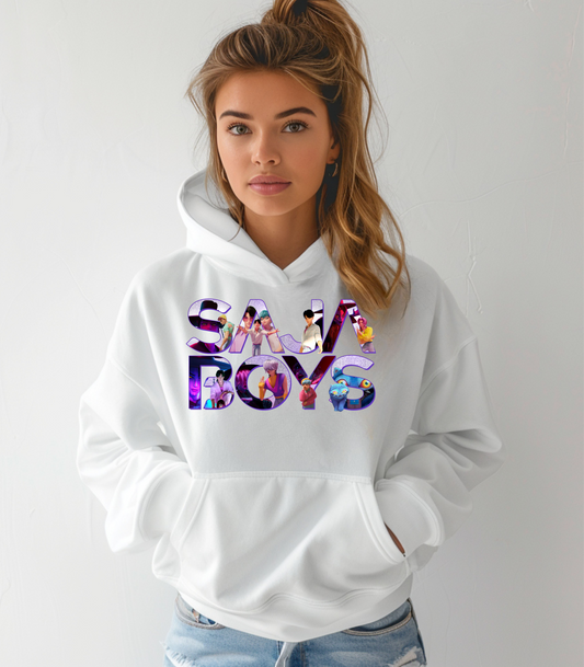 K-Pop Saja Boys Words Hooded Sweatshirt