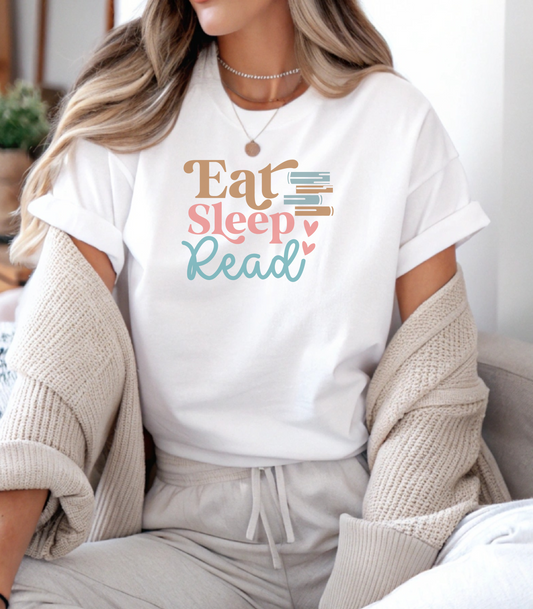 Eat Sleep Read Unisex Softstyle T-Shirt