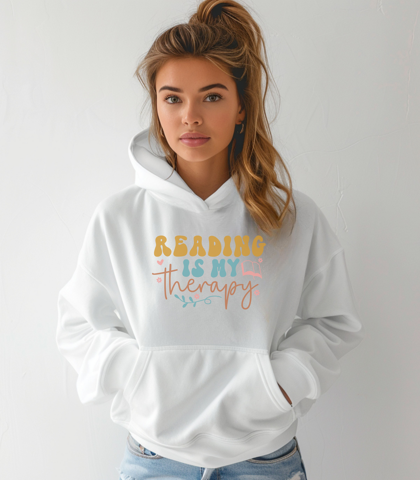 Reading Is My Therapy Hoodie