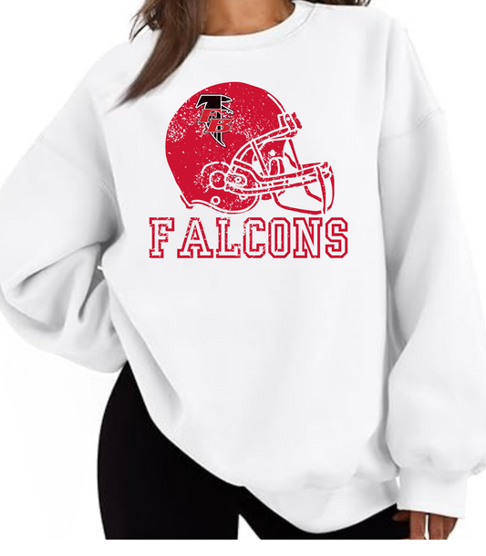 FB Falcons Helmet Crewneck Sweatshirt