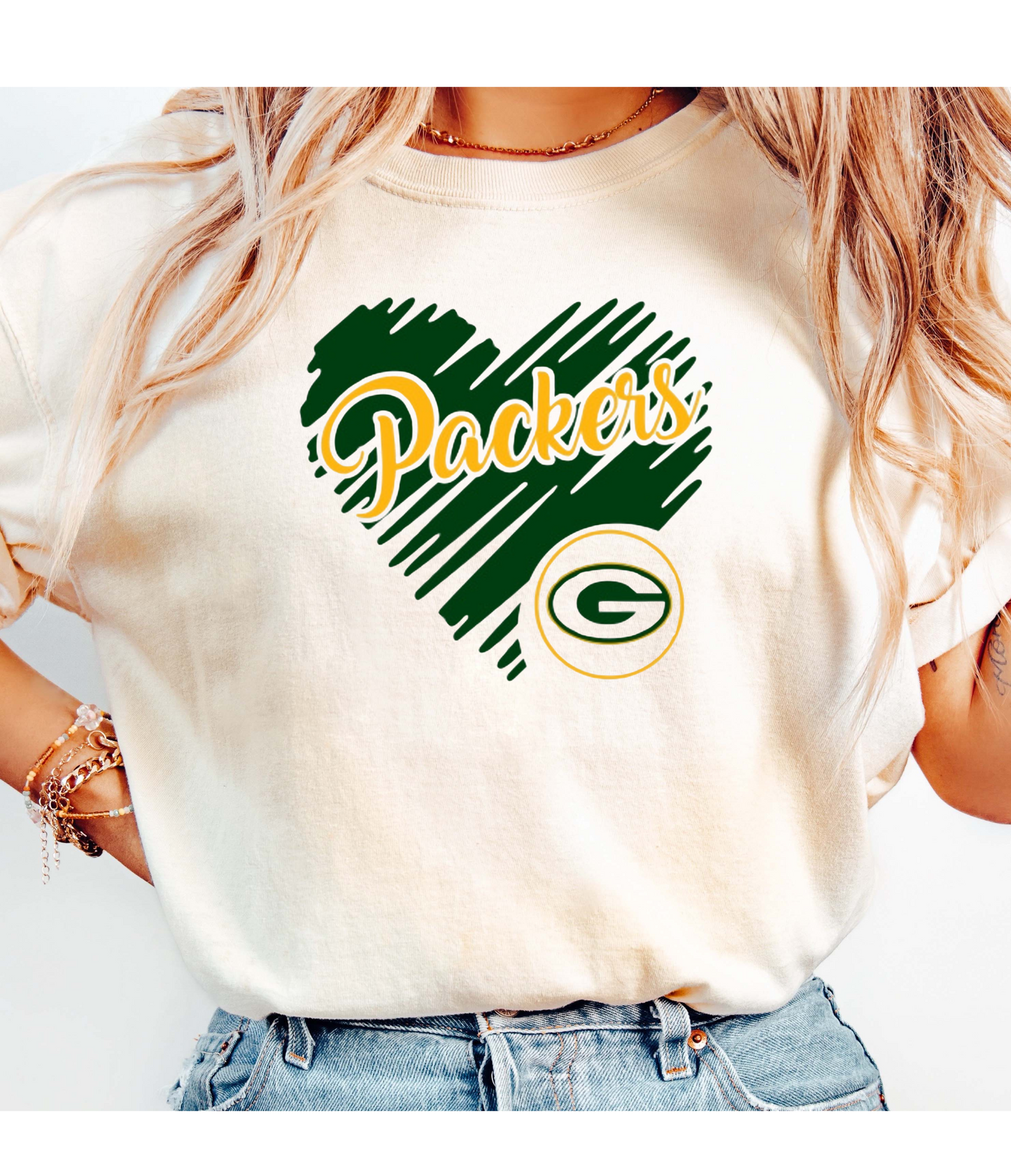 Green Bay Packers Heart Unisex T-Shirt