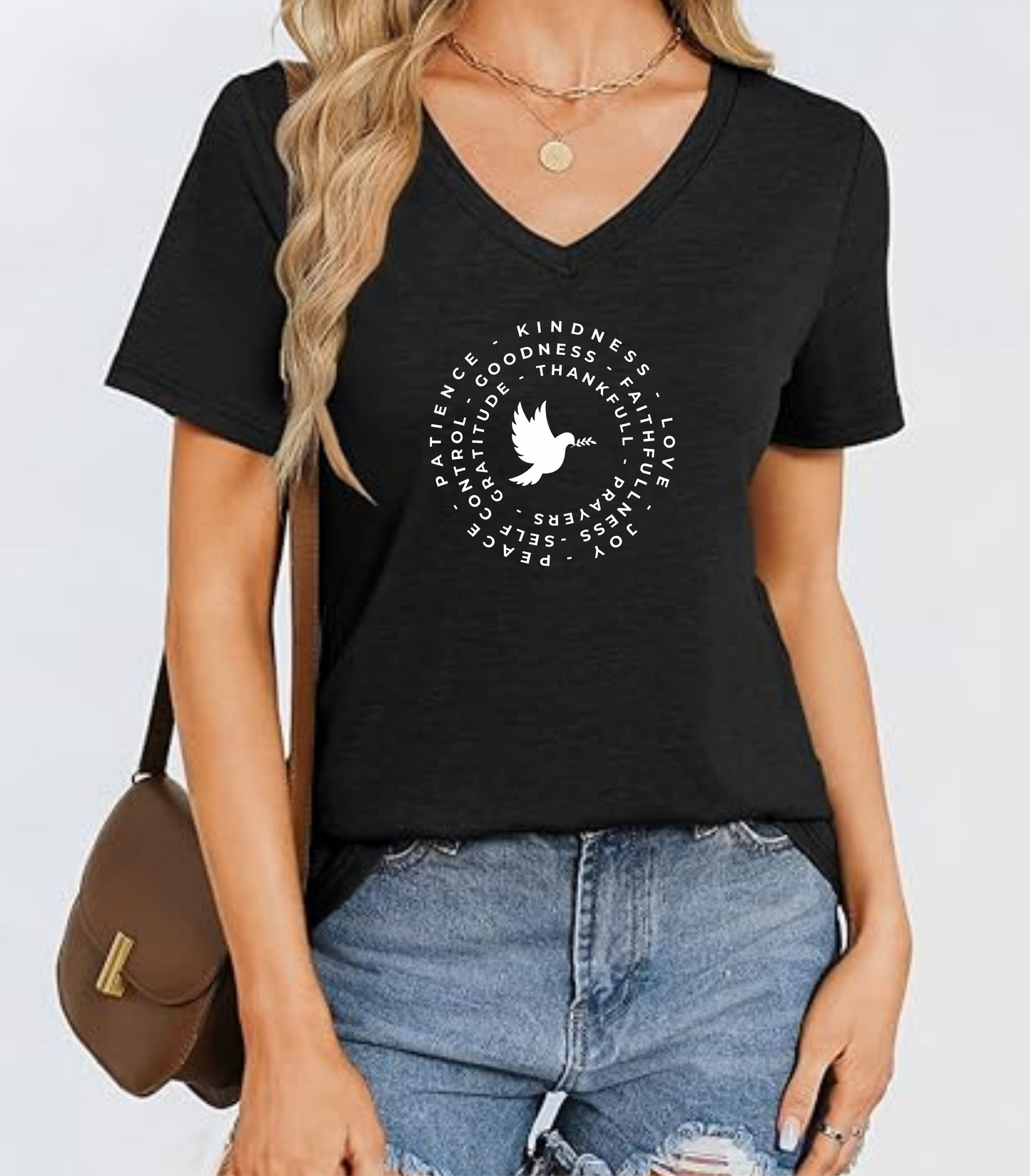 Peaceful Dove V-Neck T-Shirt