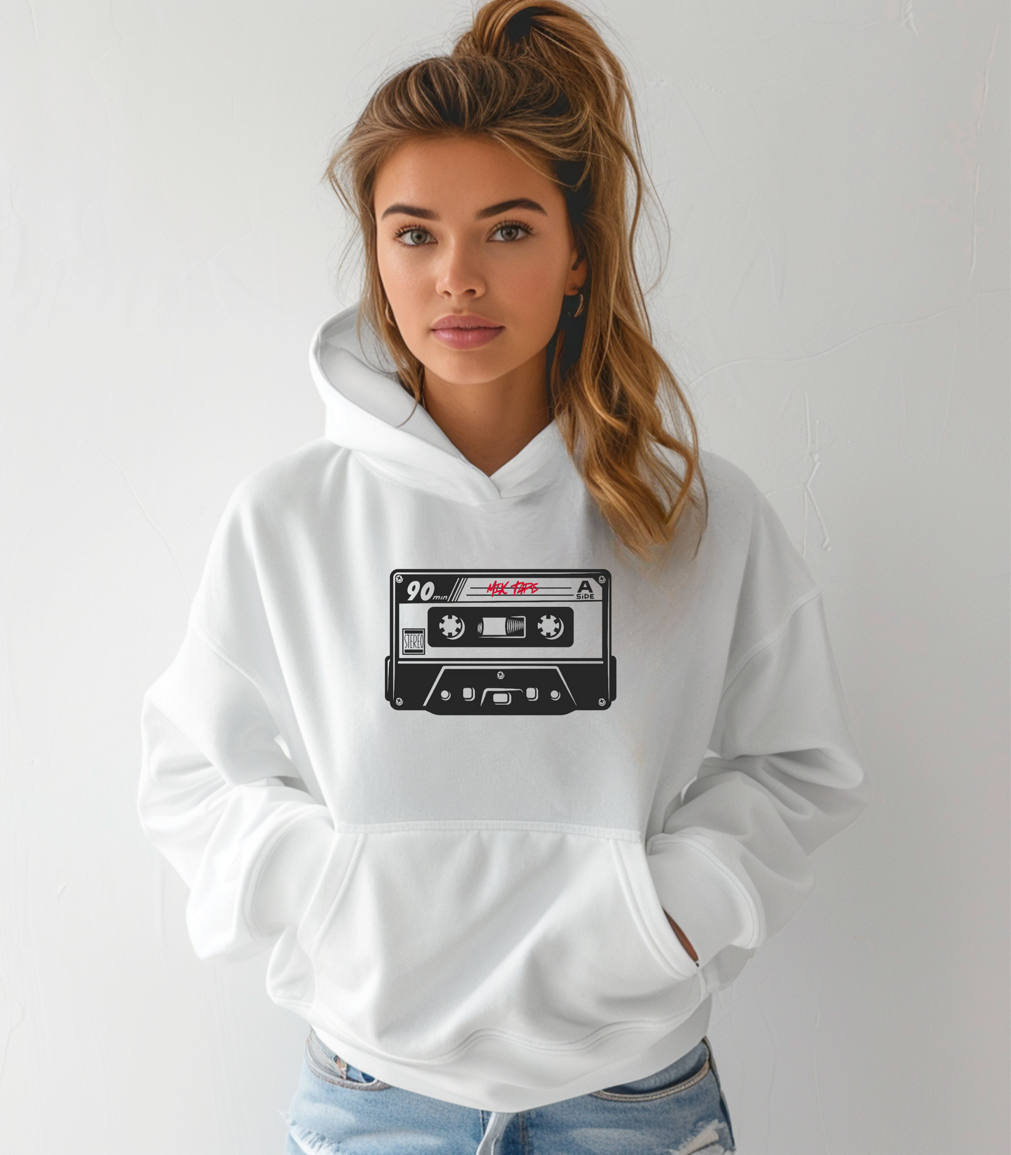 Retro 90s Cassette Hoodie