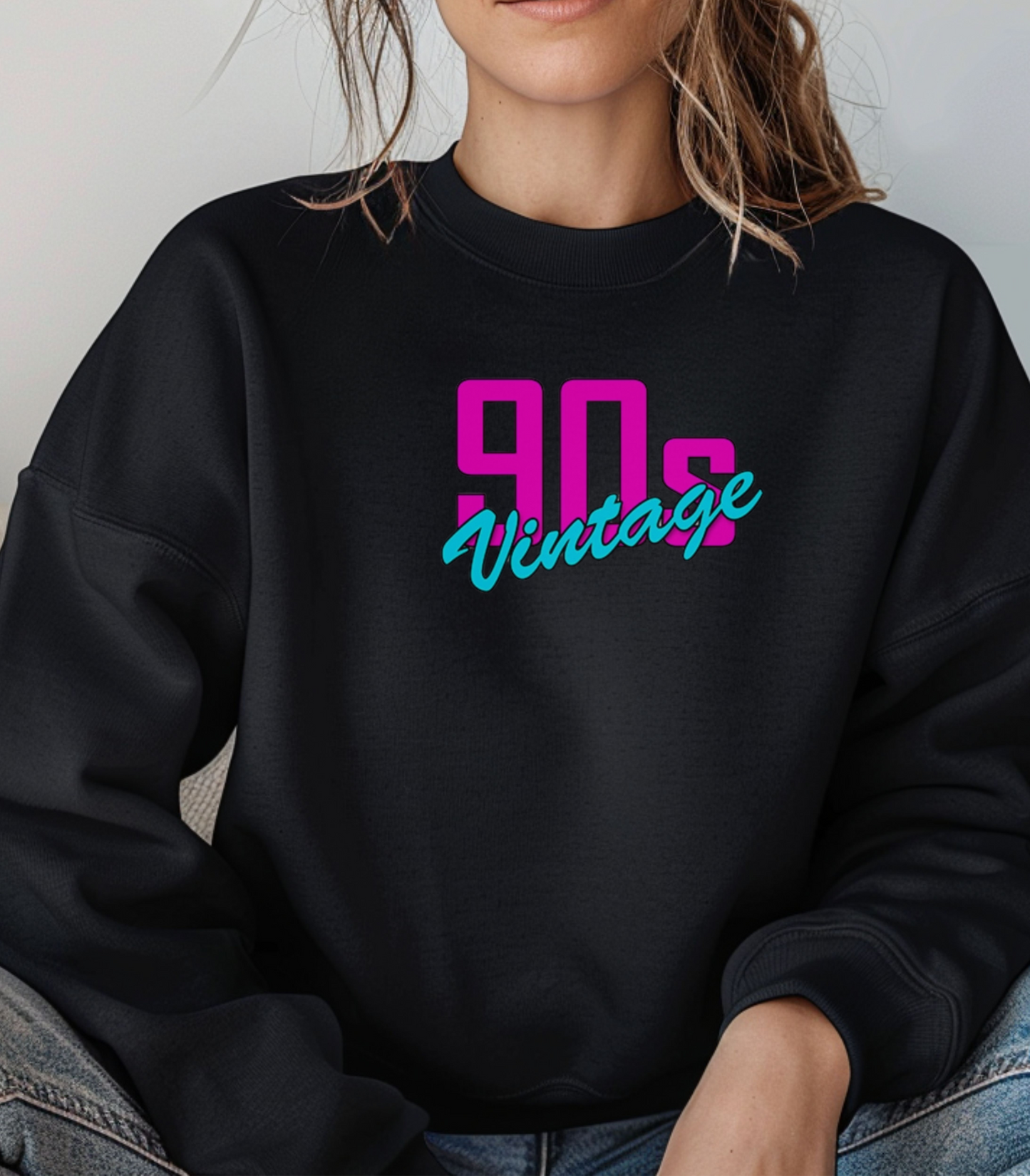 90s Vintage Crewneck Sweatshirt, Retro Fashion, Unisex Sweatshirt, 90s Style Apparel, Cozy Layering Piece, Great Gift Idea