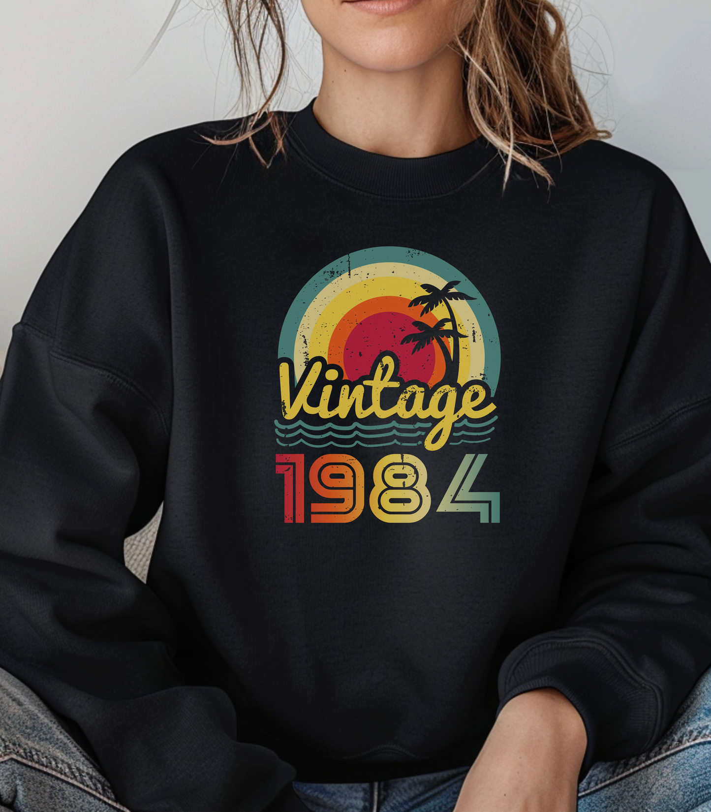 Vintage Birthyear Crewneck Sweatshirt
