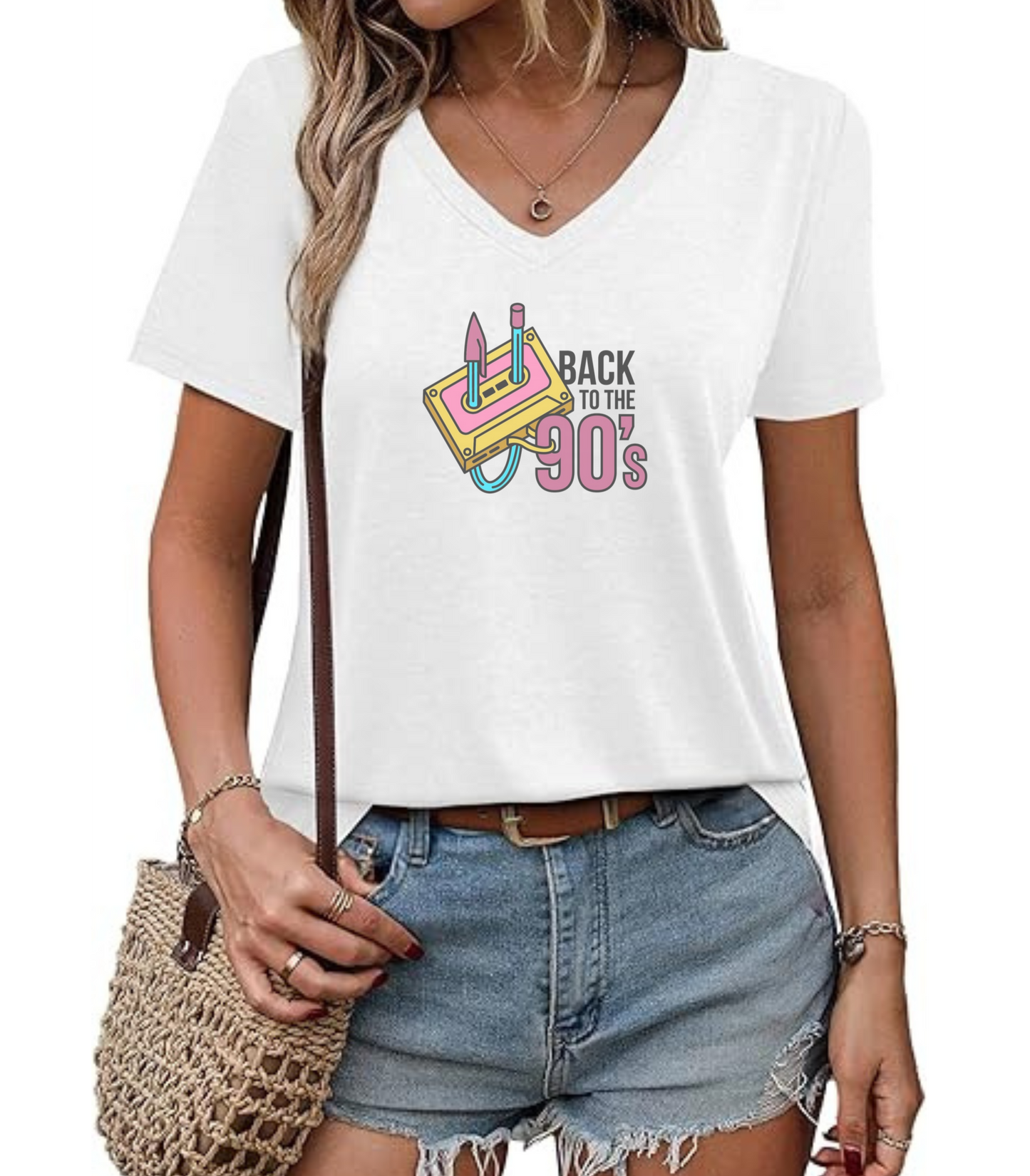 Back to the 90's V-Neck T-Shirt