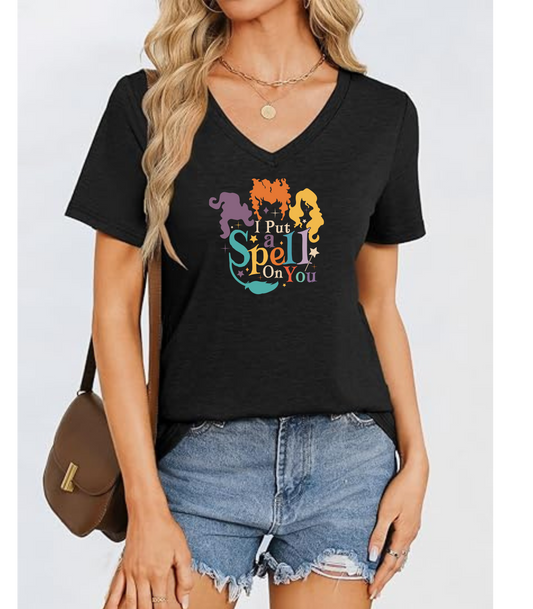 I Put A Spell On You V-Neck T-Shirt