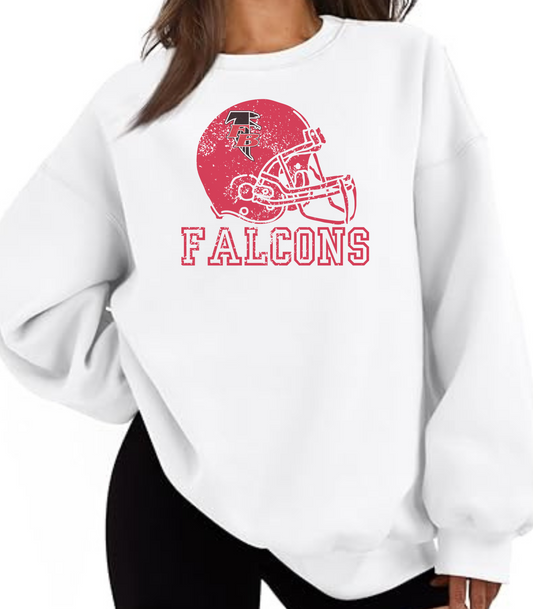 FB Falcons Helmet Sweatshirt