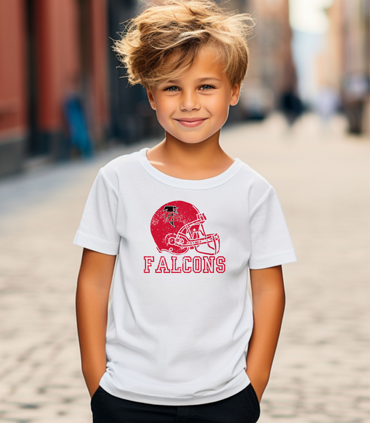 FB Falcons Helmet Youth Tee
